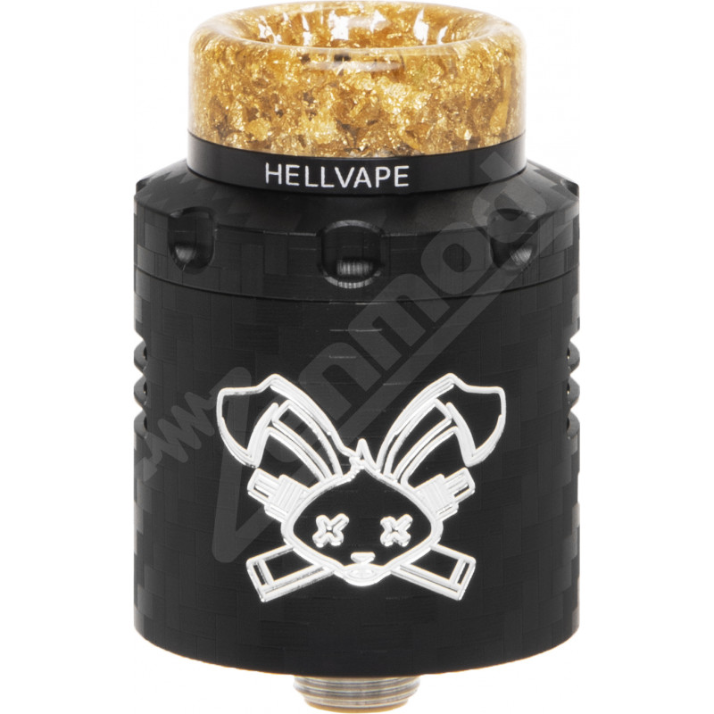 Фото и внешний вид — Hellvape Dead Rabbit 3 RDA Black Carbon Fiber